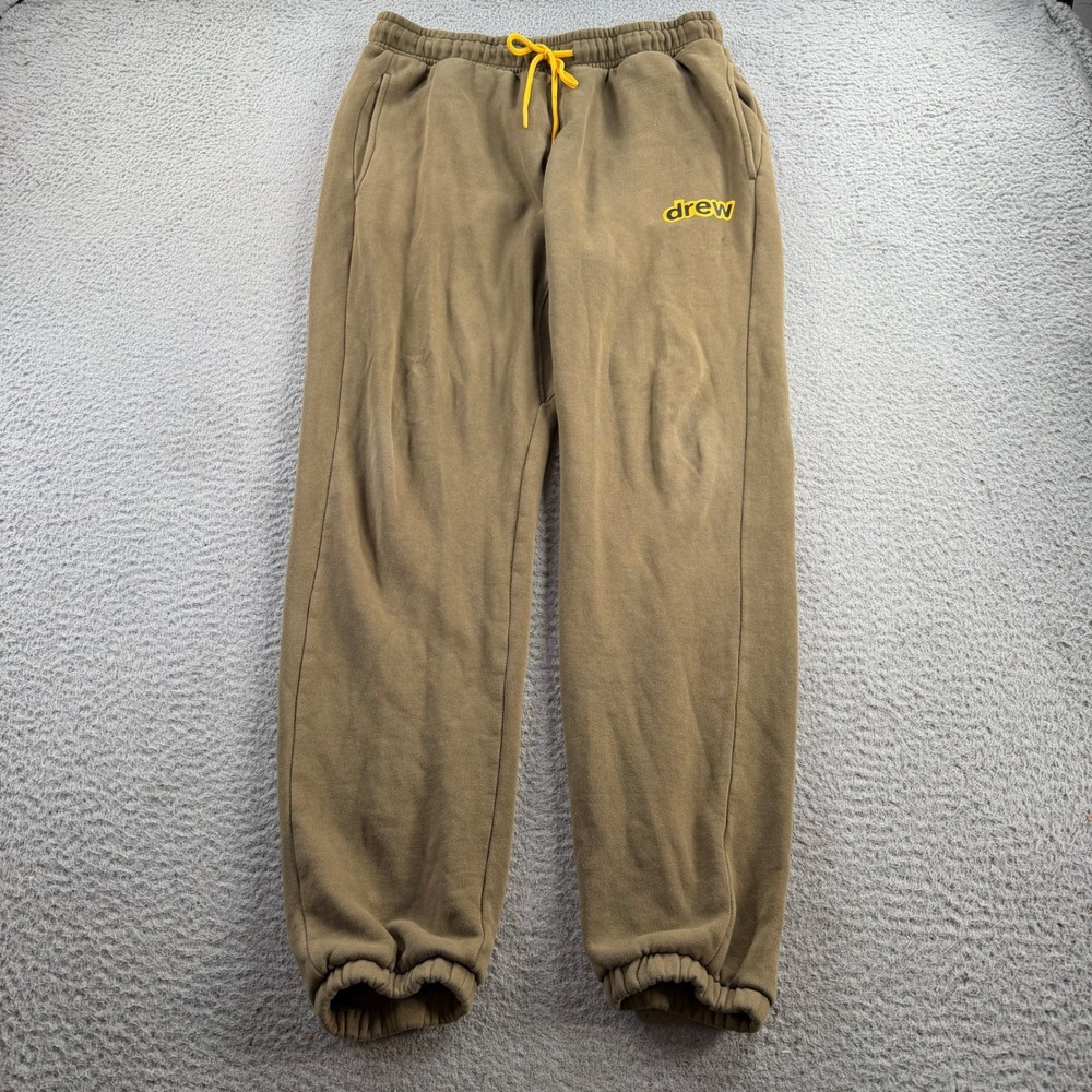 Drew House Secret Sweatpants Mens Medium Brown Logo Joggers Streetwear
